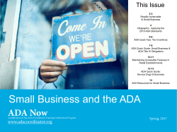 Small Business and the ADA