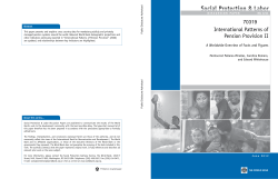 International Patterns of Pension