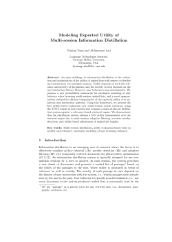 Modeling Expected Utility of Multi