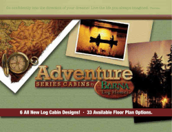 6 All New Log Cabin Designs! &bull; 33 Available