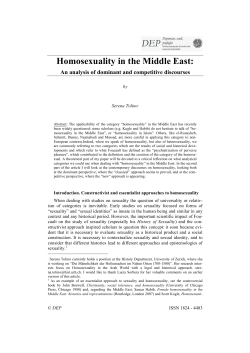 Homosexuality in the Middle East