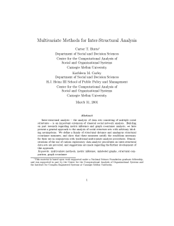 Multivariate Methods for Inter-Structural Analysis
