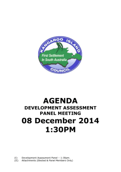 DAP Agenda - Kangaroo Island Council