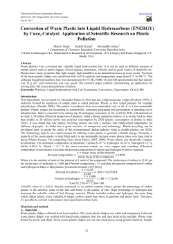 Conversion of Waste Plastic into Liquid Hydrocarbons