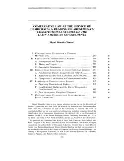 comparative law at the service of democracy: a