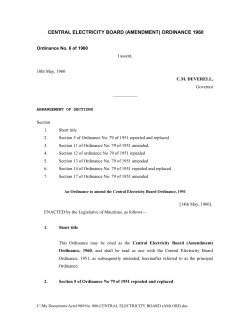 Ordinance No. 6 of 1960