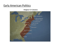 Early American Politics