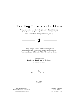 Reading Between the Lines: Congressional and State Legislative
