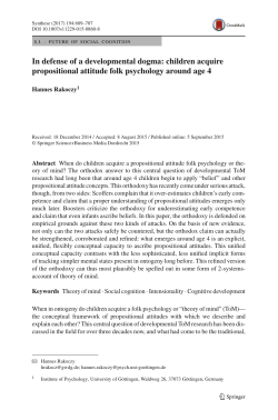 In defense of a developmental dogma: children acquire