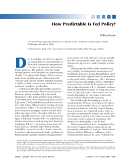 How Predictable is Fed Policy