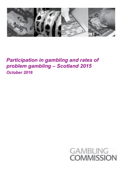 Scottish problem gambling survey