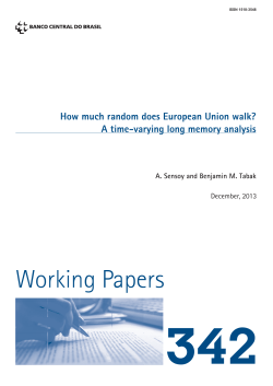 How much random does European Union walk?
