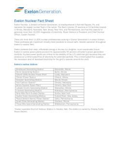 Exelon Nuclear Fact Sheet