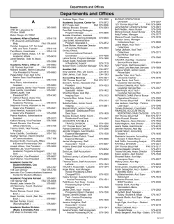 Departments and Offices - Louisiana State University
