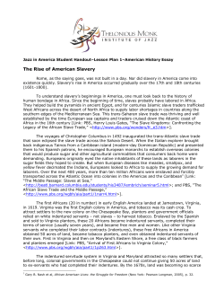 United States History Standards