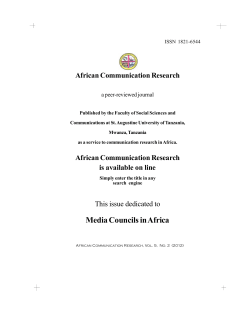 Media Councils in Africa