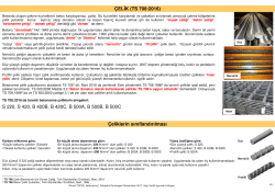 &Ccedil;ELİK (TS 708:2010) S 220, S 420, B 420B, B 420C, B 500A, B