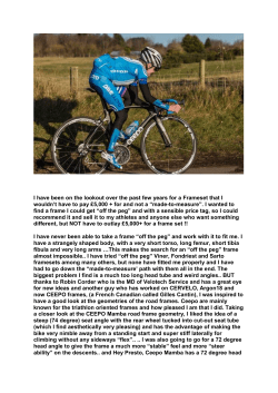 I have been on the lookout over the past few years for a Frameset