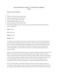 Alternate Inland Route for Segments 2-4, Ft. Walton Beach