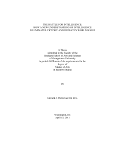 The battle for intelligence: how a new understanding of intelligence