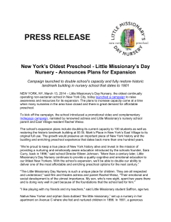 Little Missionary`s Day Nursery