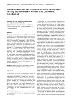 Social organisation and population structure of
