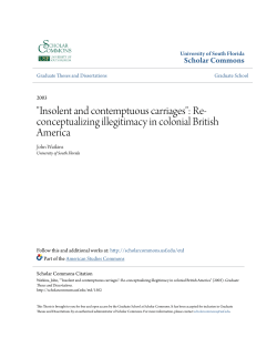 Insolent and contemptuous carriages