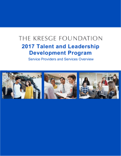 a brochure - The Kresge Foundation