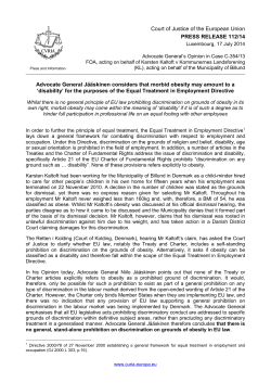 FOA, acting on behalf of Karsten Kaltoft v - curia