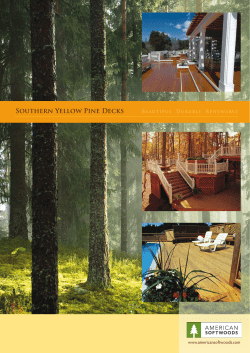 Southern Yellow Pine Decks