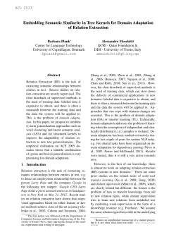 Embedding Semantic Similarity in Tree Kernels for Domain