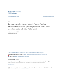 The congressional decision to build the Panama Canal