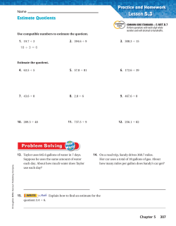 Chapter 5 Lesson 3 Homework
