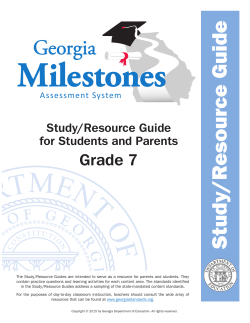 Study/ Resource Guide - Troup County School System