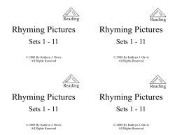 Rhyming Cards - Sound City Reading