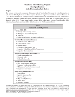 Oklahoma School Testing Program Item Specifications End