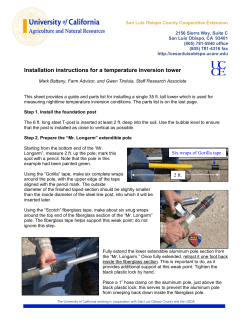 Inversion tower instructions - UC Cooperative Extension