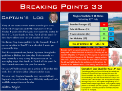 Breaking Points 33 - The County Sligo Golf Club