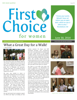 the 2014 2nd Quarter Newsletter