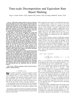 Time-scale Decomposition and Equivalent Rate Based Marking