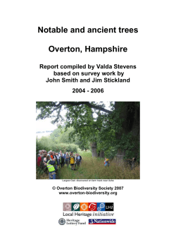 Ancient trees survey report - Overton Biodiversity Society