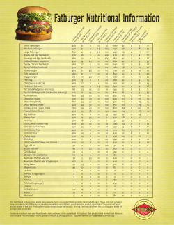 Fatburger Nutritional Information