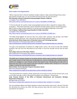 State Leaders and Organizations