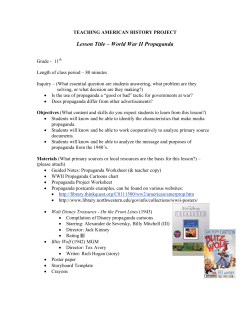 Propaganda - Teaching American History