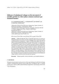 Influence of unbalanced voltages on the movement of metallic