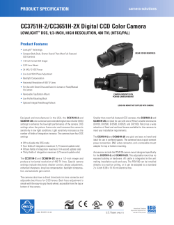 CC3751H-2/CC3651H-2X Digital CCD Color Camera