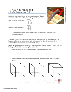 5.1 Any Way You Slice It