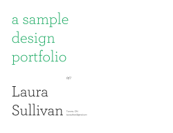 Portable Portfolio - Laura Sullivan, designer