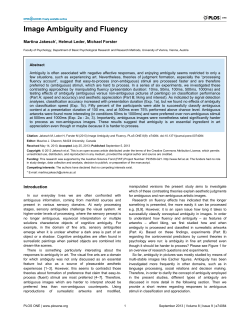 Image Ambiguity and Fluency