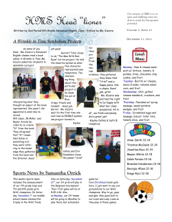 HMS Head “lioner” - Haleyville Middle School